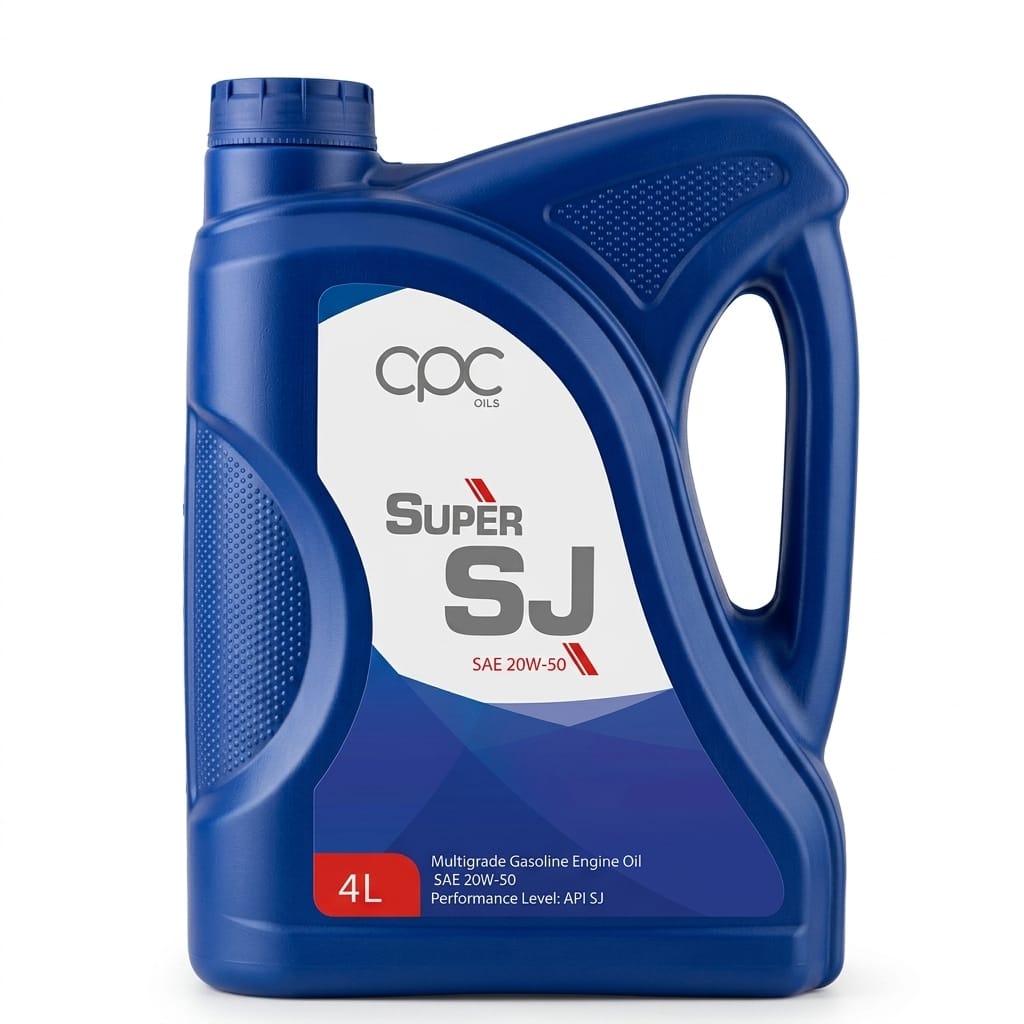 زيت محرك سي بي سي سوبر إس جي بنزين CPC Super SJ 20W-50 - سعة 4 لتر