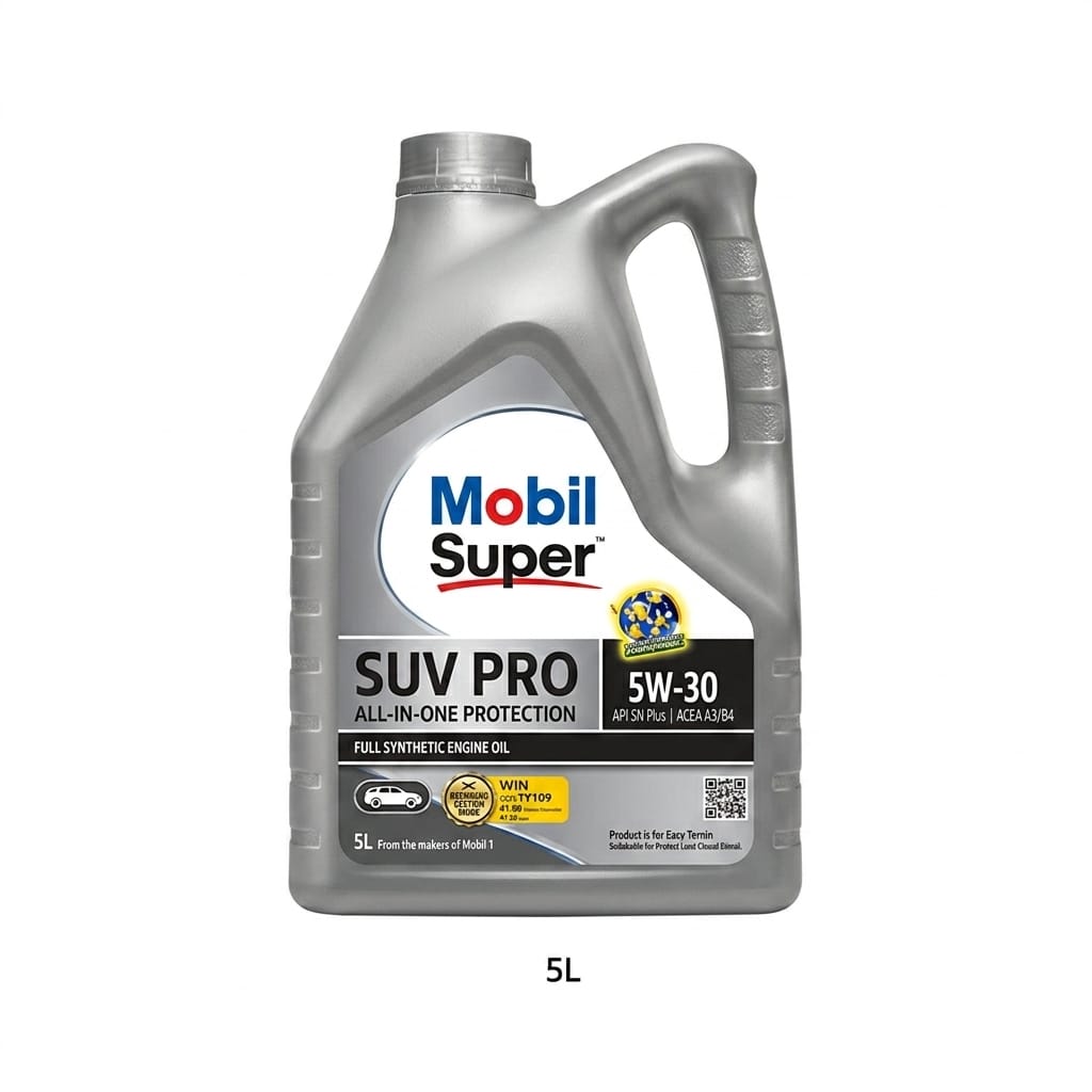 زيت موتور موبيل سوبر SUV Pro 5W-30 تخليقي بالكامل – 5 لتر