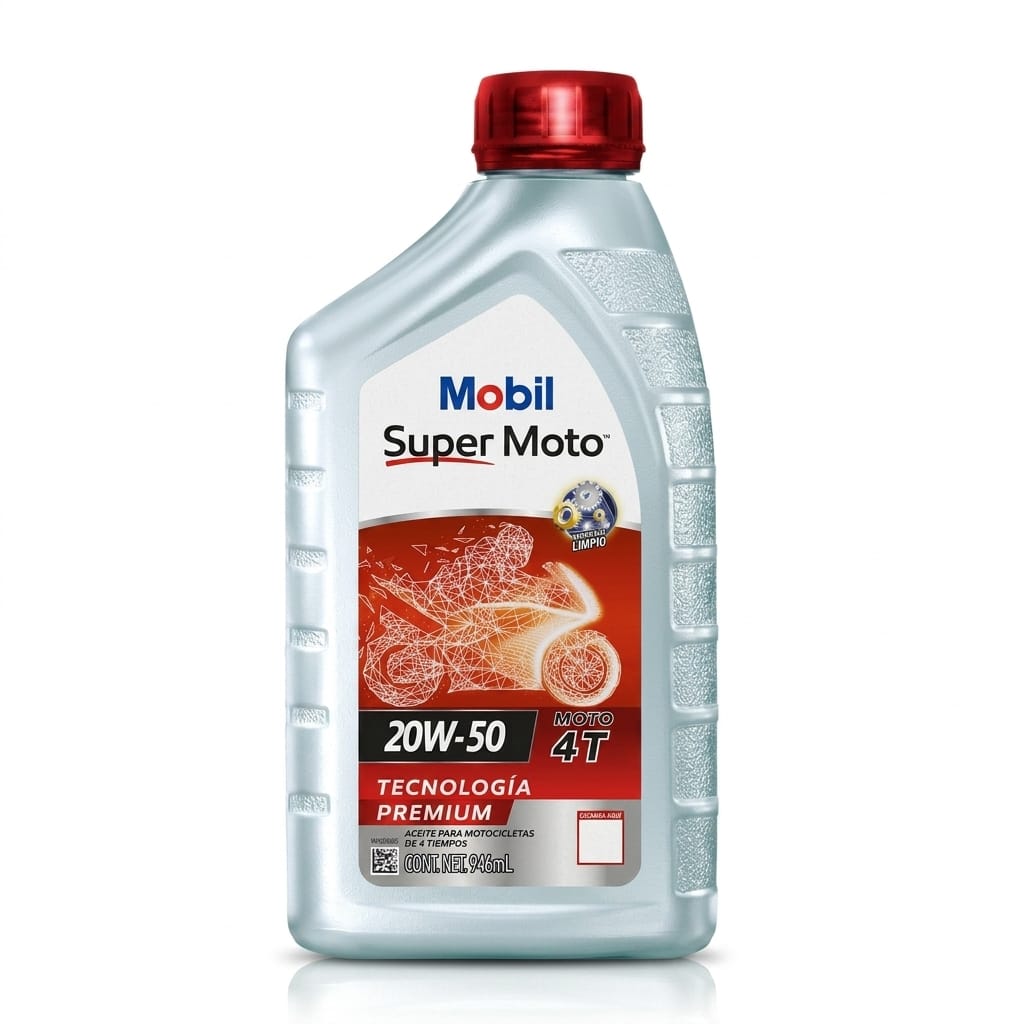 زيت موتور موبيل سوبر موتو Mobil Super Moto 4T 20W-50  