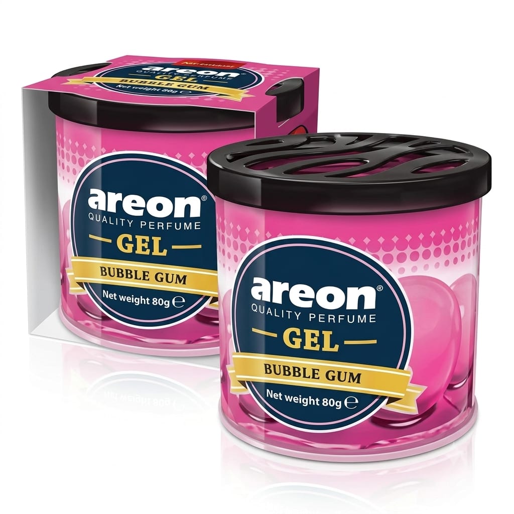 معطر جو جل للسيارة والمنزل اريون برائحة العلكة (Areon Gel Bubble Gum) – 80 جرام