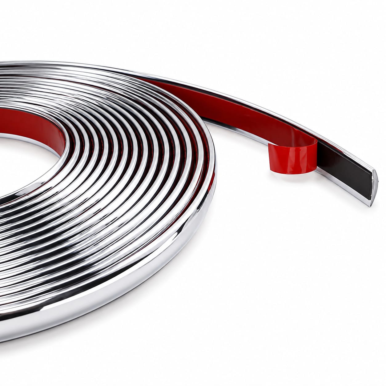 شريط كروم لاصق لتزيين حواف السيارة – Chrome Trim Strip-18m 